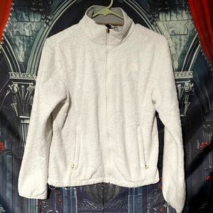 The North Face Osito Jacket Women's S White Fleece Full-Zip Cozy Outdoor Hiking